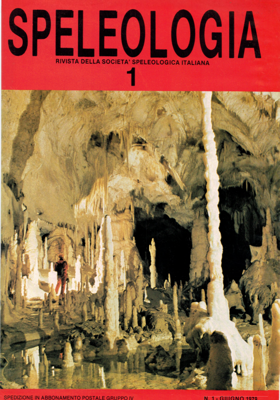 Catasto Speleologico Piemontese e Valdostano - Speleologia n. 1