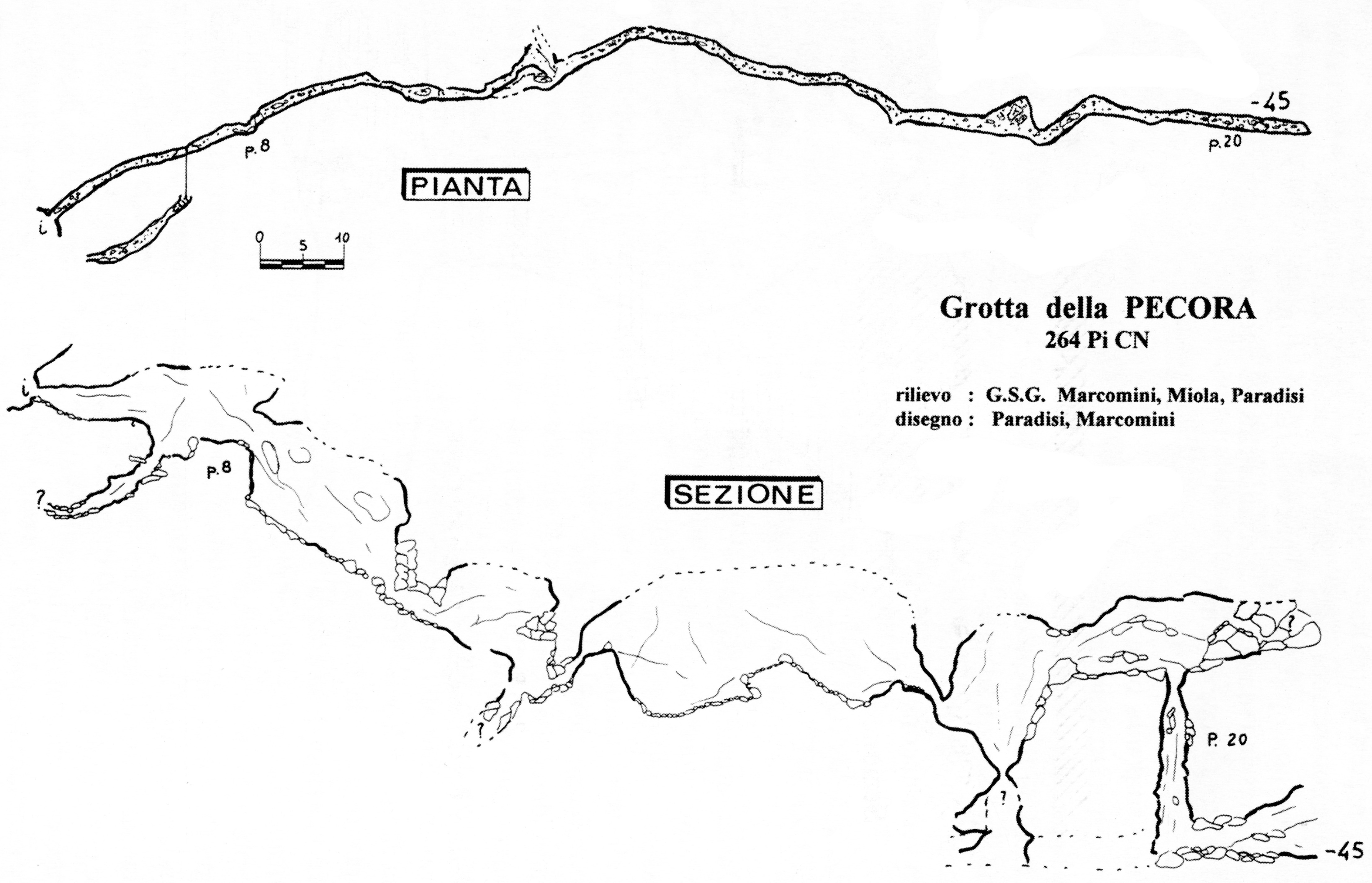 Catasto Speleologico Piemontese e Valdostano - PI264 Grotta della Pecora